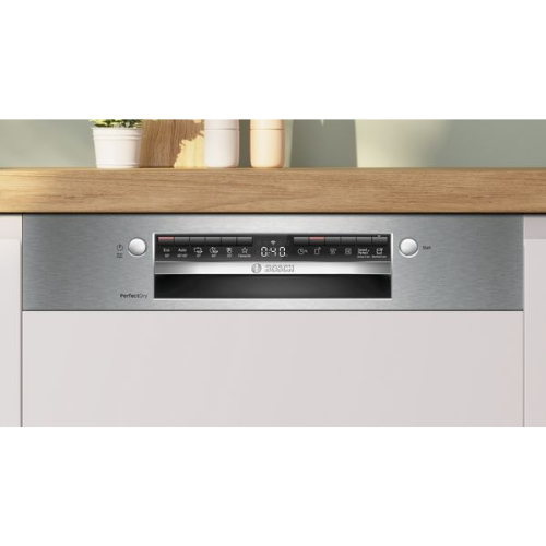 Série 4, Lave-vaisselle encastrable avec bandeau, 60 cm, Acier brossé BOSCH SMI4HTS06E - vue 2