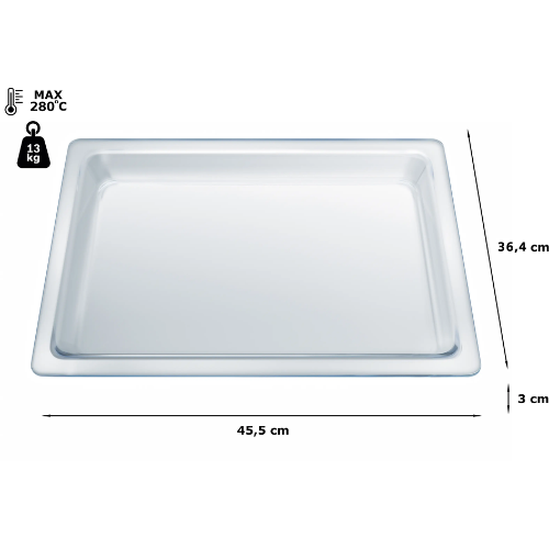 Lèchefrite en verre pour four SIEMENS HZ636000 - vue 2