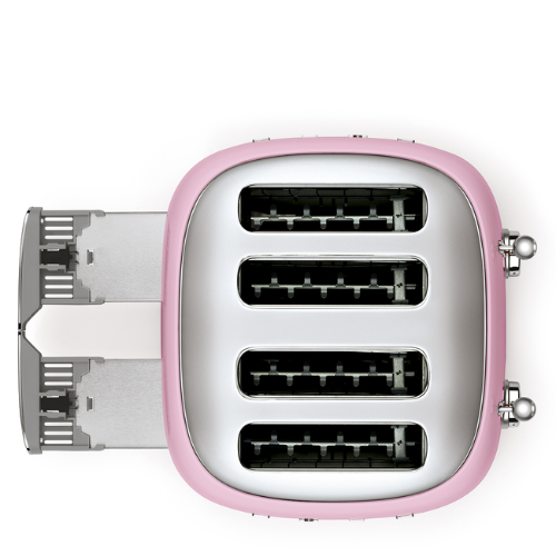 Toaster 4 tranches Smeg TSF03-Rose - vue 2