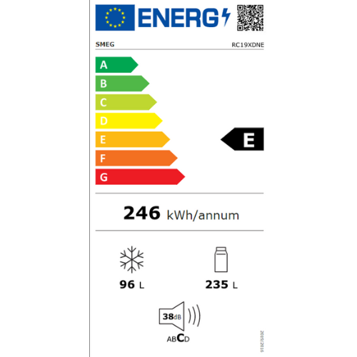 RéfrigérateurCongélateur combiné, pose libre Smeg RC19XDNE(F) - vue 7