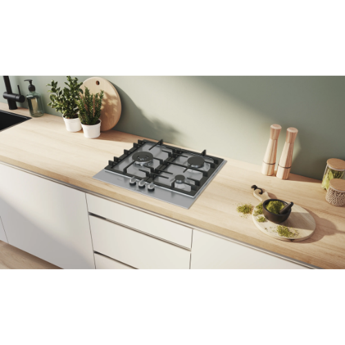 Série 6, Table gaz, 60 cm, Inox BOSCH PCC6A5I90 - vue 4