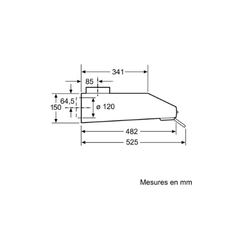 Hotte Classique Série 4 Blanc 60 cm BOSCH DUL63CC20 - vue 7