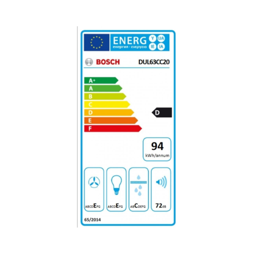 Hotte Classique Série 4 Blanc 60 cm BOSCH DUL63CC20 - vue 9