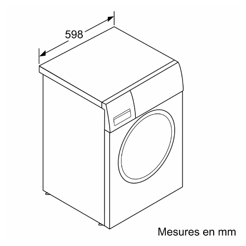 Série 2, Lave-linge front, 7 kg, 1400 trs/min BOSCH WGE02406FR - vue 8