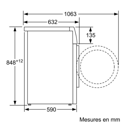 Série 2, Lave-linge front, 7 kg, 1400 trs/min BOSCH WGE02406FR - vue 9