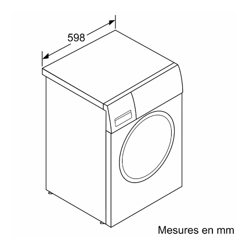 Série 2, Lave-linge front, 8 kg, 1200 trs/min BOSCH WGE03207FR - vue 8
