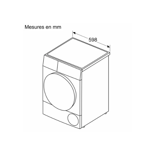 Série 6, Sèche-linge pompe à chaleur, 9 kg BOSCH WQG1420DFR - vue 7