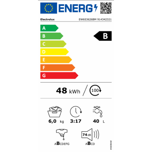 Lave-linge hublot Slim Pose-libre ELECTROLUX EW6S3626BMEM - vue 7