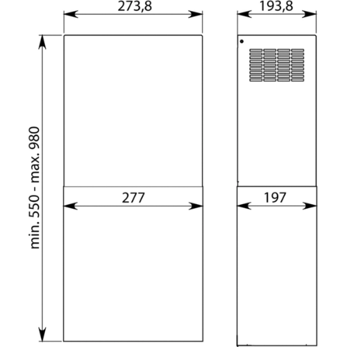 Airlux AHWACBK cooker hood exhaust chimney kit