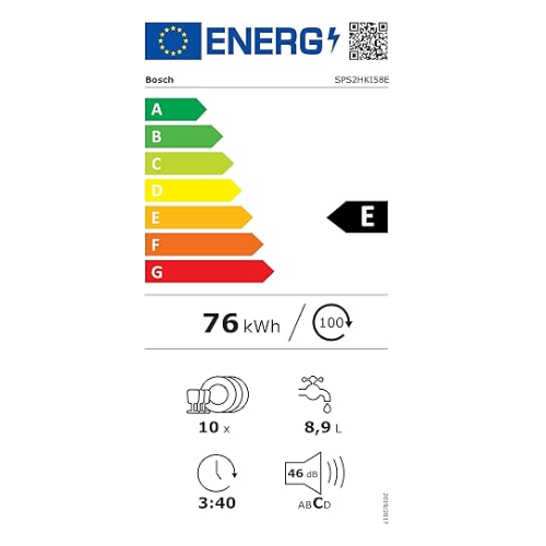 Série 2, Lave-vaisselle pose-libre, 45 cm, Acier inox. coloré, laqué BOSCH SPS2HKI58E - vue 13