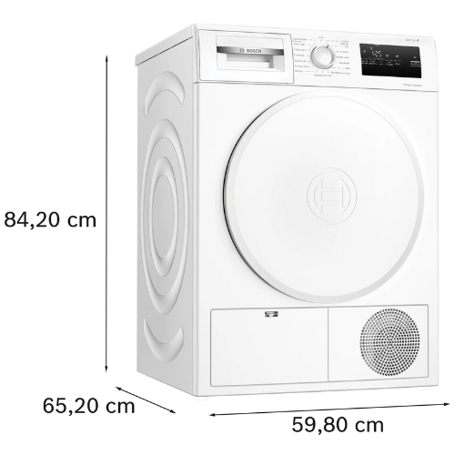 Série 4, Sèche-linge pompe à chaleur, 8 kg BOSCH WTH8300DFR - vue 3