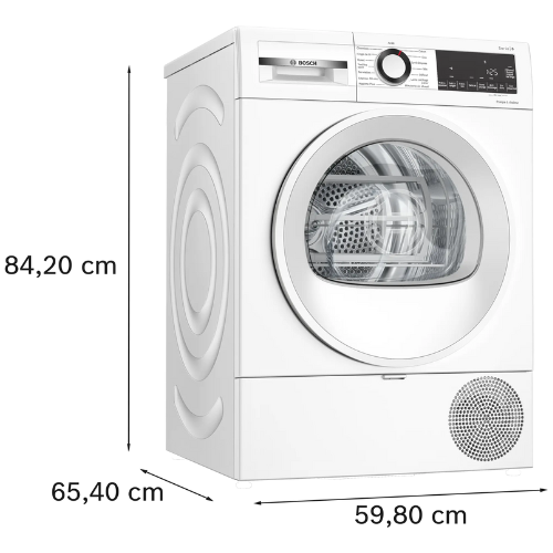 Série 6, Sèche-linge pompe à chaleur, 8 kg BOSCH WQG133DTFR - vue 5