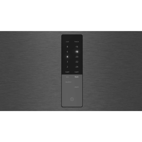 i iQ300, Réfrigérateur combiné pose-libre, 203 x 60 cm, Acier inox noir SIEMENS KG39NXXDF - vue 3