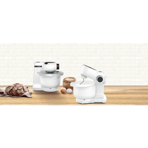 Série 2, Robot pâtissier, MUM, 700 W, Blanc, blanc BOSCH MUMS2AW21 - vue 3