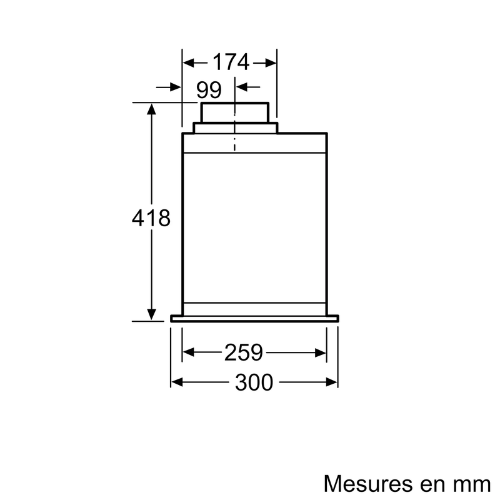 Groupe filtrant N70 52 cm Inox NEFF D55ML66N1 - vue 4