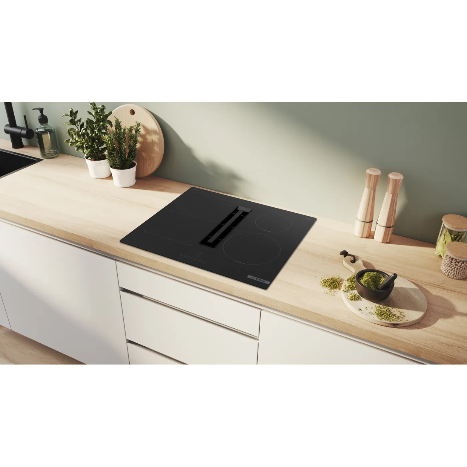 Série 4, Table induction aspirante, 60 cm, sans cadre BOSCH PVS611B16E - vue 2