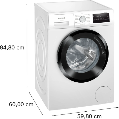 iQ300, Lave-linge front, 7 kg, 1400 trs/min SIEMENS WM14N117FR - vue 3