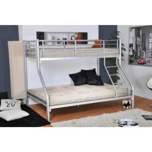 LIT SUPERPOSE BOB GRIS 90x190 cm + 140x190 cm EURODESIGN BEEBOB 2+1G - vue 2