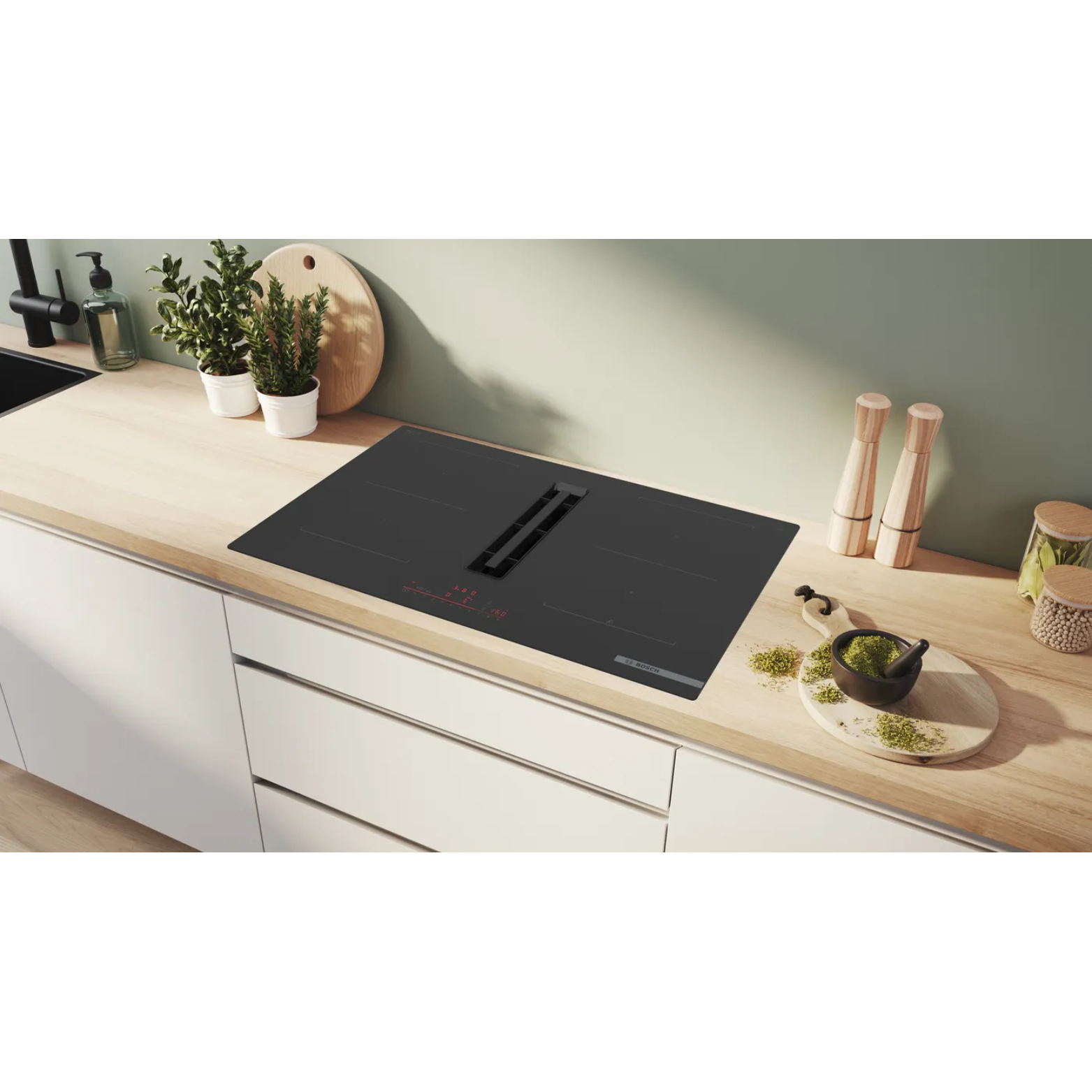 Série 6, Table induction aspirante, 80 cm, sans cadre BOSCH PVQ811H26E - vue 2