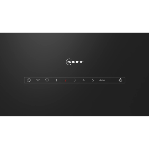 N 50, Hotte murale, 80 cm, Noir avec finition en verre NEFF D85IFN1S0 - vue 3