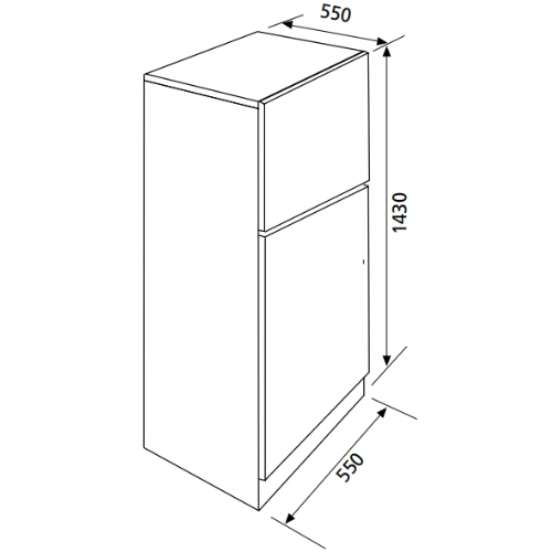 Réfrigérateur congélateur 2 portes GLEM GRF2103SI - vue 3