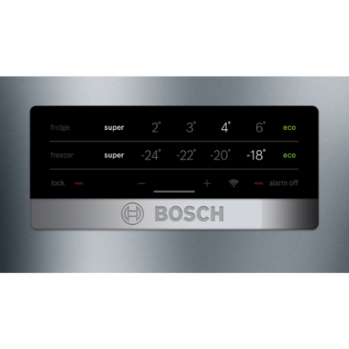 Réfrigérateur combiné inox look Bosch KGN49XLEA - vue 3