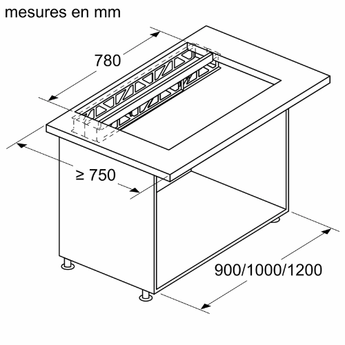Installation des accessoires BOSCH DSZ8WW1Y2 - vue 3