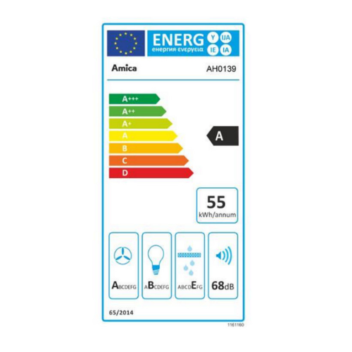 Hotte décorative murale AMICA AH0139 - vue 3