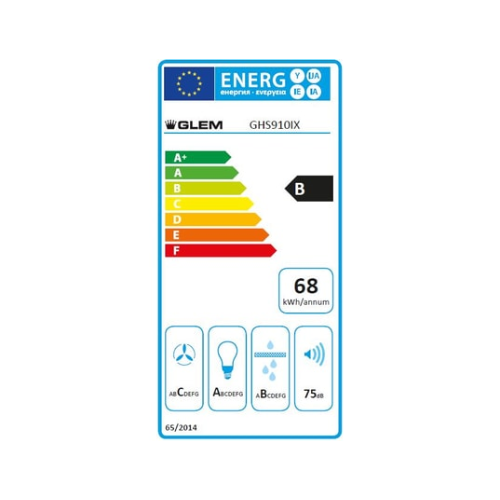 Hotte Murale Soft 90 CM GLEM GHS910IX - vue 3