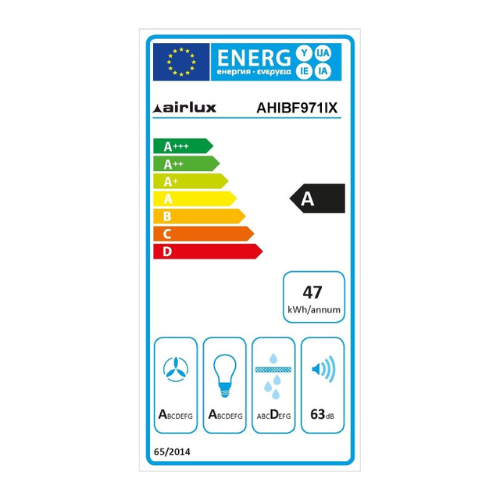 Hotte îlot box fine 90 cm AIRLUX AHIBF971IX - vue 3