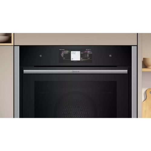 N 90, Four intégrable avec fonction vapeur, 60 x 60 cm, Inox NEFF B64VT73N0 - vue 3