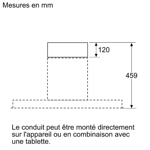 Accessoire pour hottes encastrable BOSCH DWZ0IB5G0 - vue 3