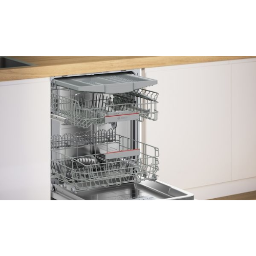 Série 4, Lave-vaisselle encastrable avec bandeau, 60 cm, Acier brossé BOSCH SMI4HTS06E - vue 3