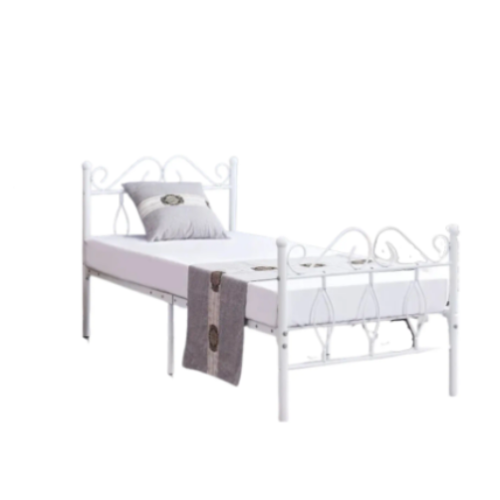 LIT METAL BLANC JULIE 90 X 190 CM EURODESIGN BF7401B90 - vue 3