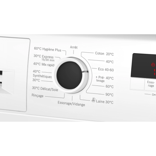 Série 2, Lave-linge front, 8 kg, max. 1200 tr/min BOSCH WGE03203FR - vue 3
