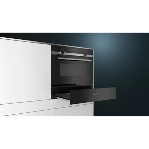 Siemens BI510CNR0 Black Stainless Steel Warming Drawer H14cm