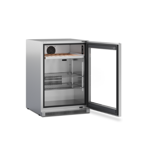 Centre de boissons d’extérieur en acier inoxydable pour une capacité maximale de 150 l, 220/240 V, conception verticale,