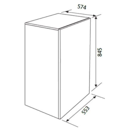 Réfrigérateur Congélateur Top Inox Glem GRTF11IX - vue 3