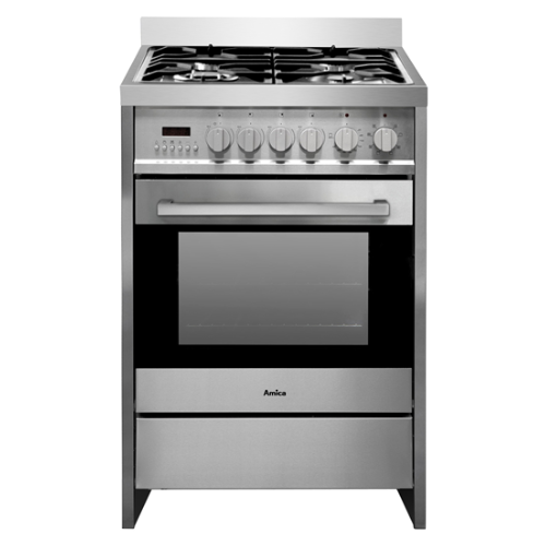 Cuisinière mixte 60x60 AMICA ACME2005X - vue 1