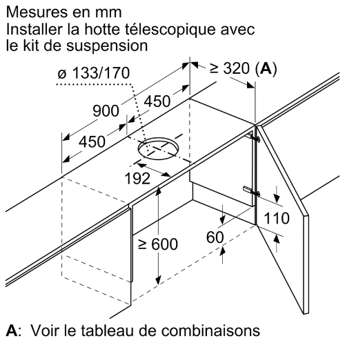 Accessoire pour hottes BOSCH DSZ4961 - vue 3