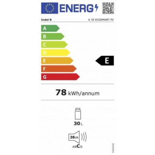Réfrigérateur encastrable Indel B, K35 Ecosmart PV - vue 3