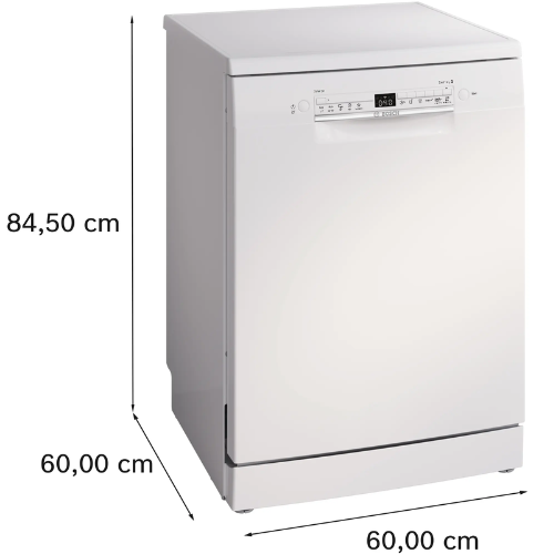 Série 2, Lave-vaisselle pose-libre, 60 cm, Blanc BOSCH SMS2HTW03F(F) - vue 3
