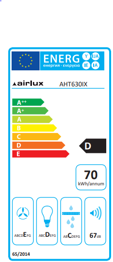 HOTTE TIROIR 60 CM Airlux AHT630IX