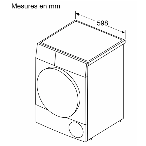 Série 6, Sèche-linge pompe à chaleur, 8 kg BOSCH WQG133DTFR - vue 10