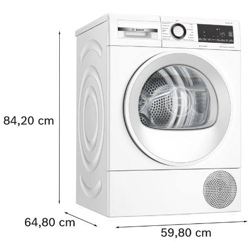Série 6, Sèche-linge pompe à chaleur, 8 kg BOSCH WQG24502FR - vue 5