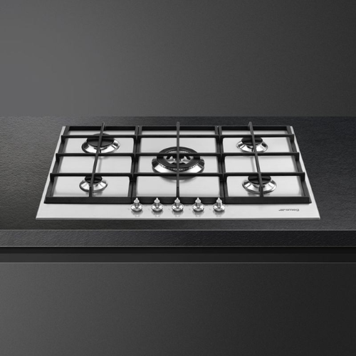 Table de cuisson 5 Feux Inox 70/75cm Smeg SE70SGH-5 - vue 3