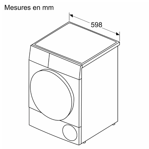 Série 6, Sèche-linge pompe à chaleur, 8 kg BOSCH WQG24502FR - vue 9
