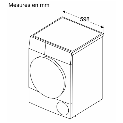 Série 6, Sèche-linge pompe à chaleur, 9 kg BOSCH WQG13500FR - vue 8