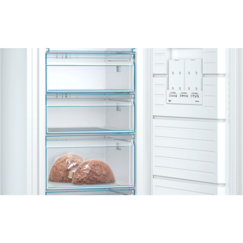 Congélateur armoire no frost pose-libre blanc serie 4, Bosch GSN58VWEV - vue 4