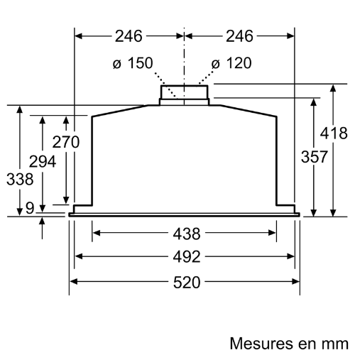 Groupe Filtrant Hotte Inox N50 NEFF D55MH56N0 - vue 4